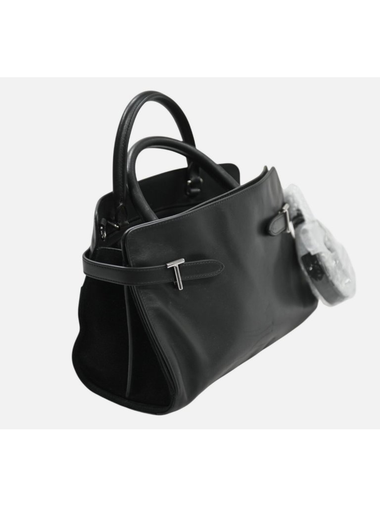 Le Tanneur Emie Medium Black Leather/Nubuck - New Without Tags — image 2 of 8